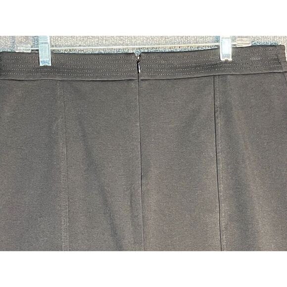 Liz Claiborne Mini Pencil Skirt High Waisted Back Slit Stretch Black Womens 8 - Picture 6 of 11